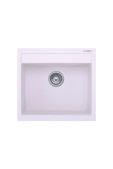 Luxell Riva Beyaz Tek Göz Granit Eviye (Lx-535)