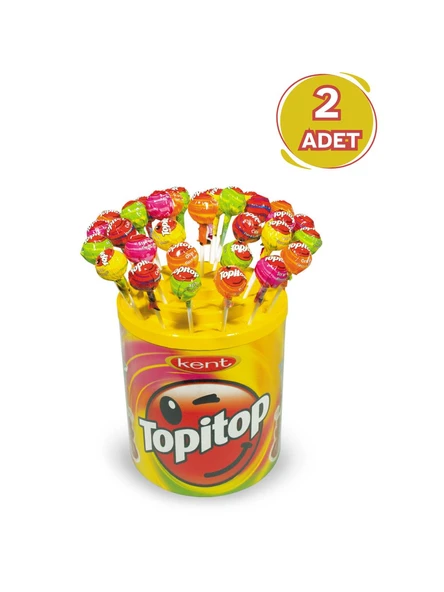 Kent Topitop Meyve Sulu Şekerleme 120'li Kavanoz - 2 Adet - 2