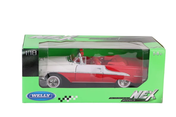 PARAPLY 19869C WELLY 1 18 1955 OLDSMOBİLE SUPER 88 Kız Erkek Çocuk Oyuncak Eğitici Oyuncaklar - Resim 2