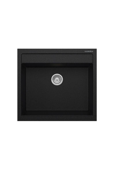 Luxell Riva Siyah Tek Göz Granit Eviye (Lx-535)