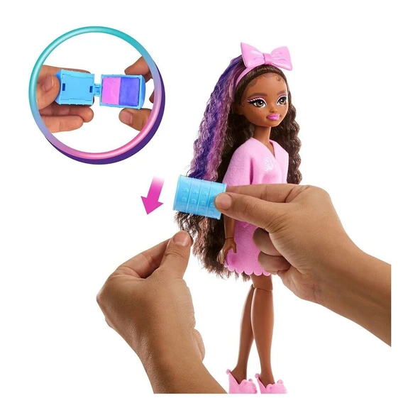 PARAPLY JGG39 Barbie Dream Besties Brooklyn ile Akşam Eğlencesine Hazırlanma Kız Erkek Çocuk Oyuncak Eğitici - 2