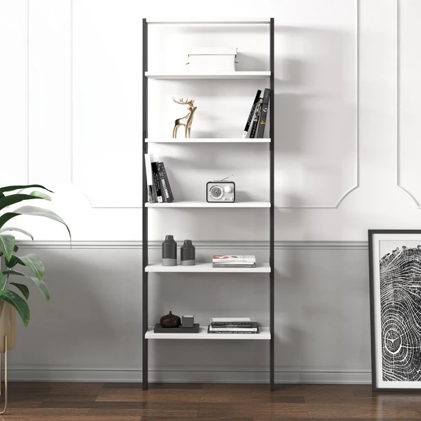 Hero 5 Raflı Modern Kitaplık - 180 cm - 2