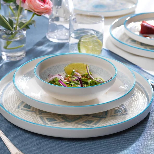 Schafer Iconic 24 Parça 6 Kişilik Yemek Takımı Mavi - 2