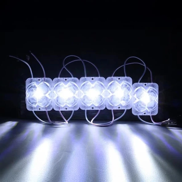 Powermaster PM-14711 12 Volt 2 Watt Soğuk Beyaz Yanıp Sönen Çakar 4333-3030 Modül Led 43x33x28mm - 2