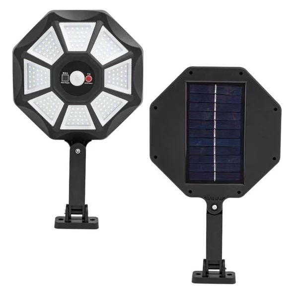 Powermaster ZB-168A Kumandalı Sensörlü Beyaz Solar Aydınlatma - Resim 2