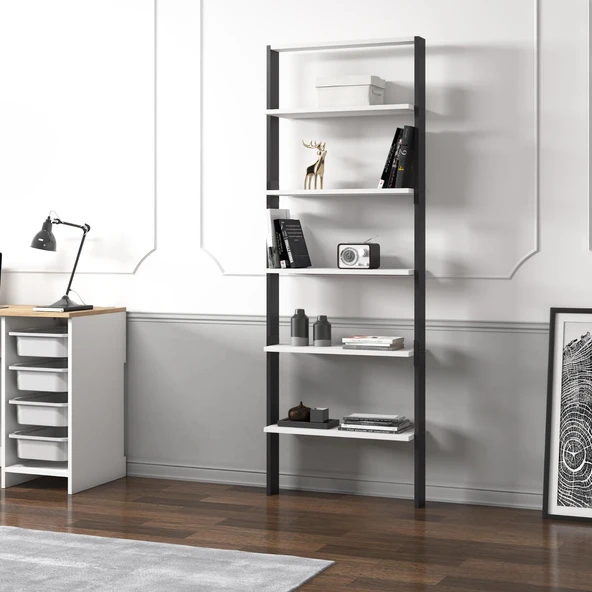 Hero 5 Raflı Modern Kitaplık - 180 cm - 3