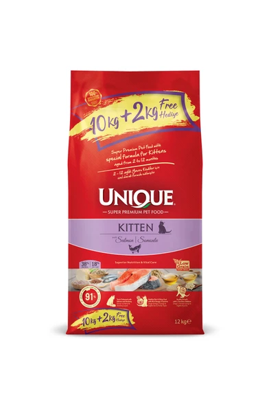 Unique Yavru (KİTTEN) 10 2 Somonlu Yavru Kedi Maması ürün görseli