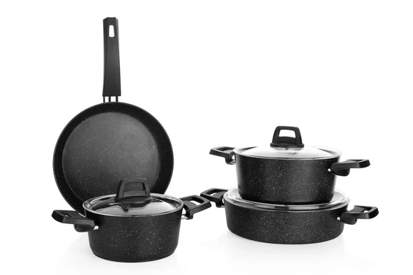 Schafer Black Stone 7 Parça Tencere Seti Siyah - 2