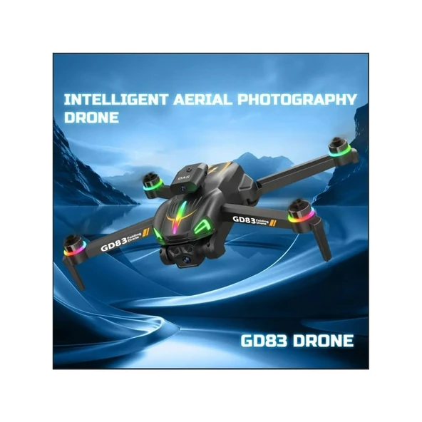 Ozmik GD83 4K Sabit Kameralı RGB LED Drone  150 Metre Menzil Brushless Motor Ultra Stabil Uçuş - Resim 5