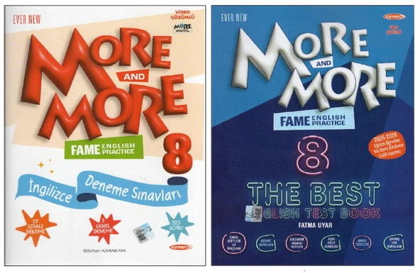 Kurmay Elt 8. Sınıf More More Fame The Best English Test Book+İngilizce Deneme Sınavları (Selfi Test) (2 Kitap) ürün görseli