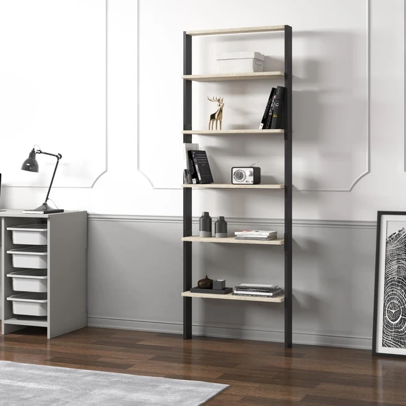 Hero 5 Raflı Modern Kitaplık - 180 cm - 3