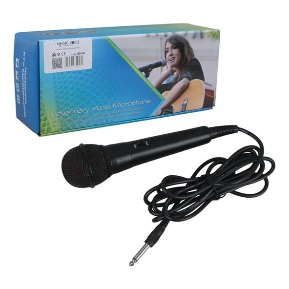 Magicvoice MV-901 Dinamik Profesyonel El Mikrofonu 2.5 Metre Kablolu - 3