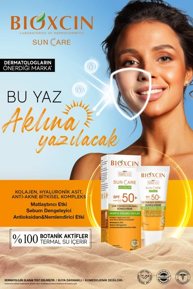 Bioxcin Sun Care Akneye Eğilimli Ciltler Için Güneş Kremi 50 Spf - Akne, Dry Touch, Mat - Resim 2