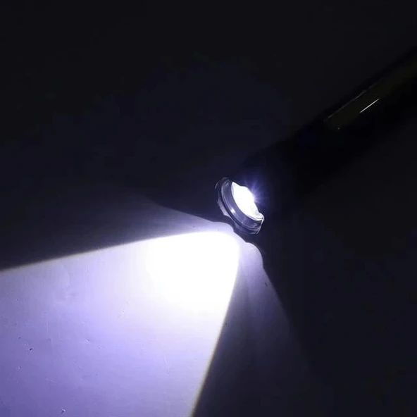 Powermaster PM-16754 Şarj Edilebilir Zoomlu COB Led El Feneri - Resim 3