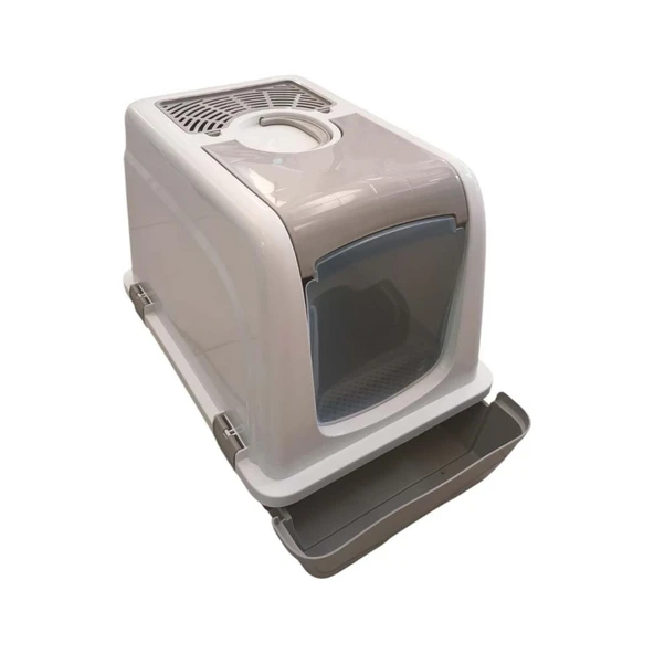 Kapalı Kedi Tuvaleti Orta Çekmeceli 57*40*47H cm ürün görseli