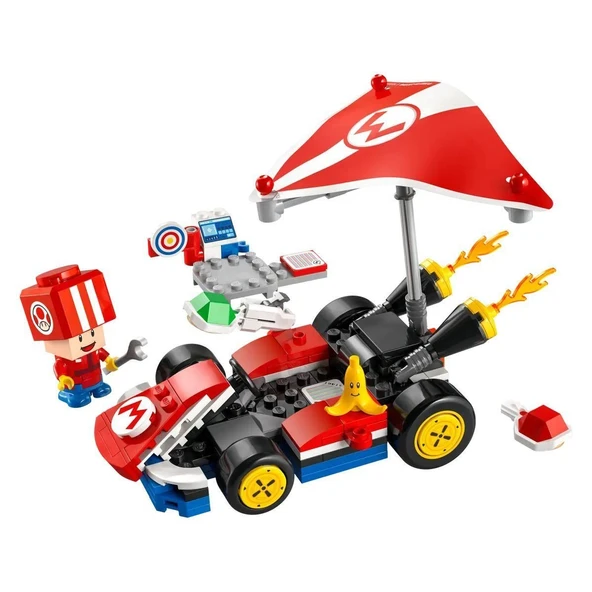ZeycanHome 72032 Lego Super Mario Mario Kart – Standard Kart 174 parça +7 yaş Kız Erkek Çocuk Oyuncak Eğitici O - Resim 2