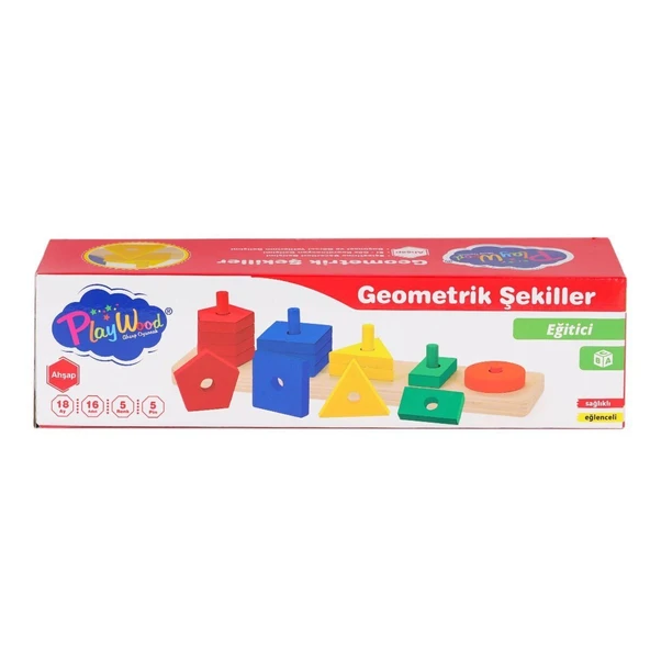 ZeycanHome ONY-305 Ahşap Geometrik Şekiller -Onyıl Oyuncak Kız Erkek Çocuk Oyuncak Eğitici Oyuncaklar ürün görseli 1