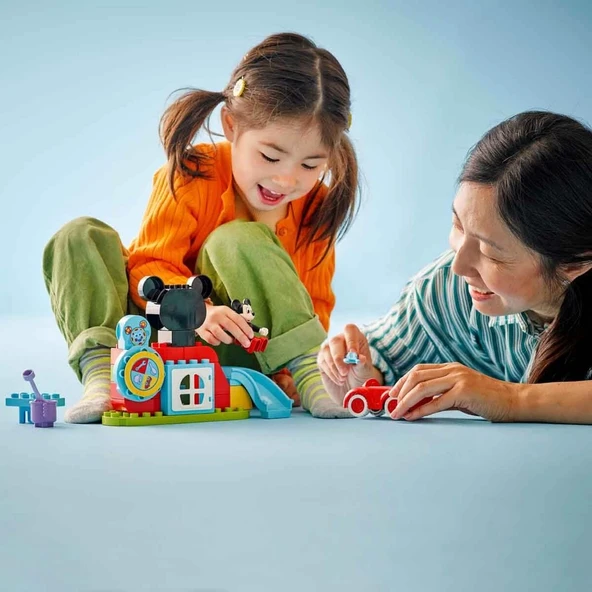 ZeycanHome LEGO DUPLO Disney Mickey Fare’nin Kulüp Evi ve Arabası 10454 Kız Erkek Çocuk Oyuncak Eğitici Oyuncak - Resim 2
