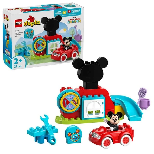 ZeycanHome LEGO DUPLO Disney Mickey Fare’nin Kulüp Evi ve Arabası 10454 Kız Erkek Çocuk Oyuncak Eğitici Oyuncak ürün görseli 1
