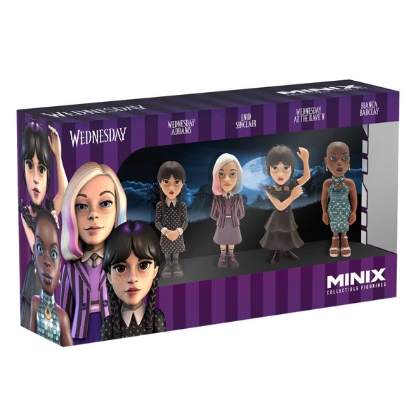 ZeycanHome MNXH8000 Minix Wednesday 4lü Figür - Koleksiyon Figürü Kız Erkek Çocuk Oyuncak Eğitici Oyuncaklar ürün görseli 1