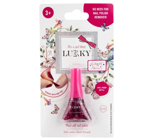 ZeycanHome Lukky Soyulabilir Oje - Konfeti Serisi Fuşya Kız Erkek Çocuk Oyuncak Eğitici Oyuncaklar - Resim 2