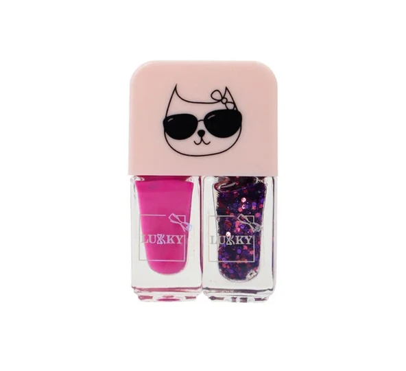 ZeycanHome Lukky Soyulabilir Oje - 2 li Pembe Mor Kız Erkek Çocuk Oyuncak Eğitici Oyuncaklar - Resim 2