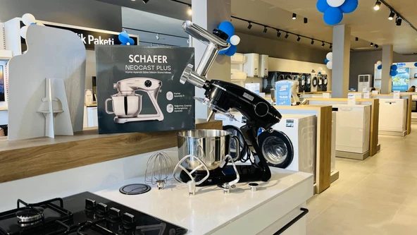 Schafer NeoCast Plus Kıyma Aparatlı Dijital Döküm Stand Mikser-Siyah - 4