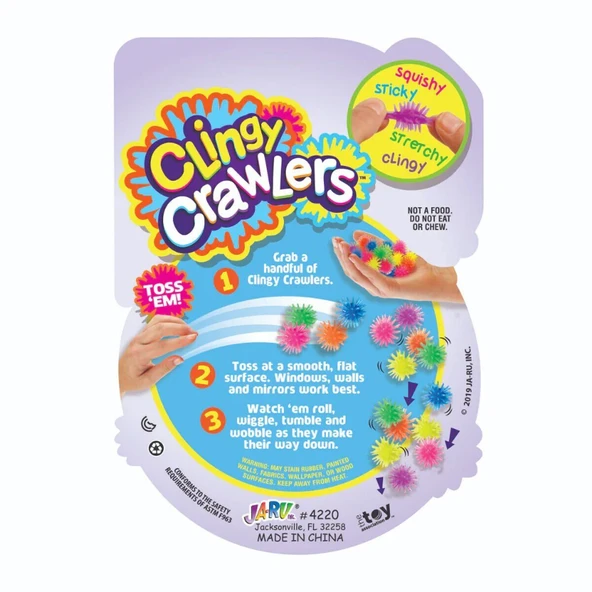 ZeycanHome 04220 Clingy Crawlers Yapışkan Tırmanıcı -Sunman Kız Erkek Çocuk Oyuncak Eğitici Oyuncaklar - Resim 3