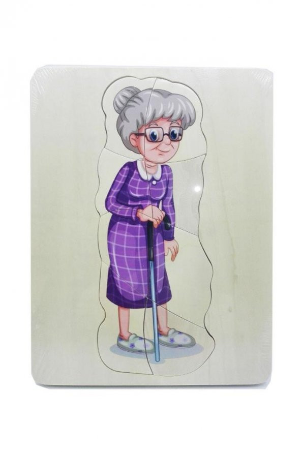 Büyüyen İnsan Puzzle Bayan Çocuk Oyuncak Eğitici Montessori Anaokulu Kreş - 2