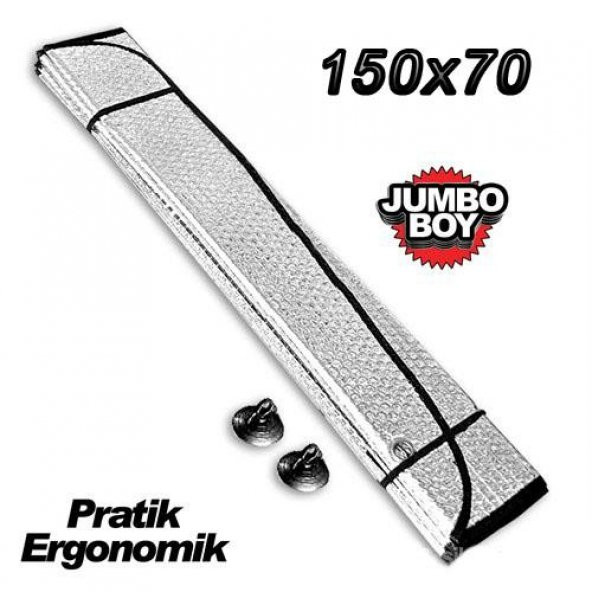 Balonlu Oto Güneşlik Büyük Boy Ön Cam 150cmx70cm