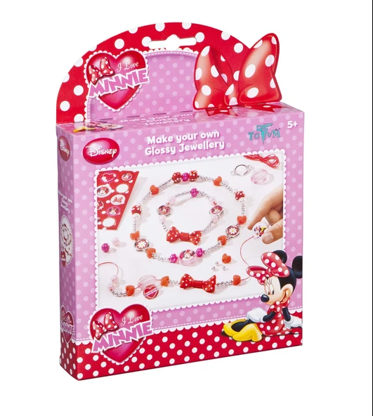 ZeycanHome Disney Minnie Kolye-Bileklik Tasarım Seti Kız Erkek Çocuk Oyuncak Eğitici Oyuncaklar