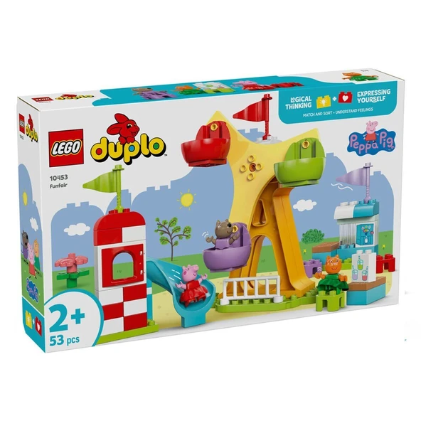 ZeycanHome 10453 Lego Duplo Lunapark 53 parça +2 yaş Kız Erkek Çocuk Oyuncak Eğitici Oyuncaklar ürün görseli 1