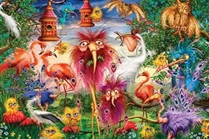 ZeycanHome KS Puzzle 1000 Parça Ugly Birds Çirkin Kuşlar Kız Erkek Çocuk Oyuncak Eğitici Oyuncaklar - Resim 2