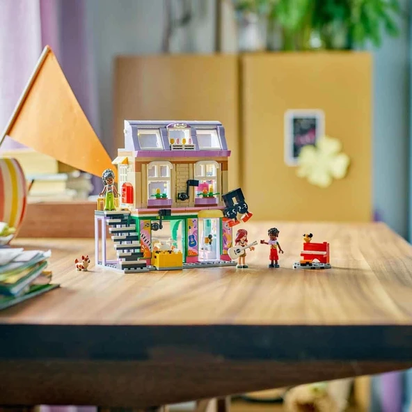 ZeycanHome LEGO Friends Müzik Mağazası ve Daire 42653 Kız Erkek Çocuk Oyuncak Eğitici Oyuncaklar - Resim 3