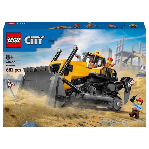 ZeycanHome LEGO City Sarı Buldozer 60466 Kız Erkek Çocuk Oyuncak Eğitici Oyuncaklar - Resim 3