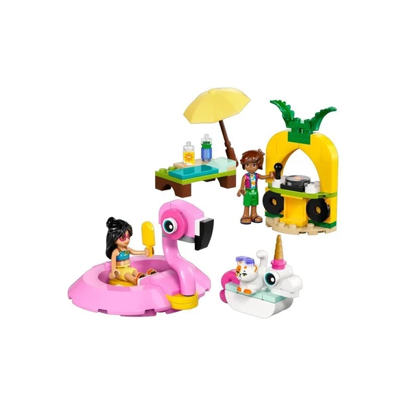 ZeycanHome 42658 Lego Friends Unicorn ve Flamingo Havuz Partisi 99 parça +5 yaş Kız Erkek Çocuk Oyuncak Eğitici - Resim 2