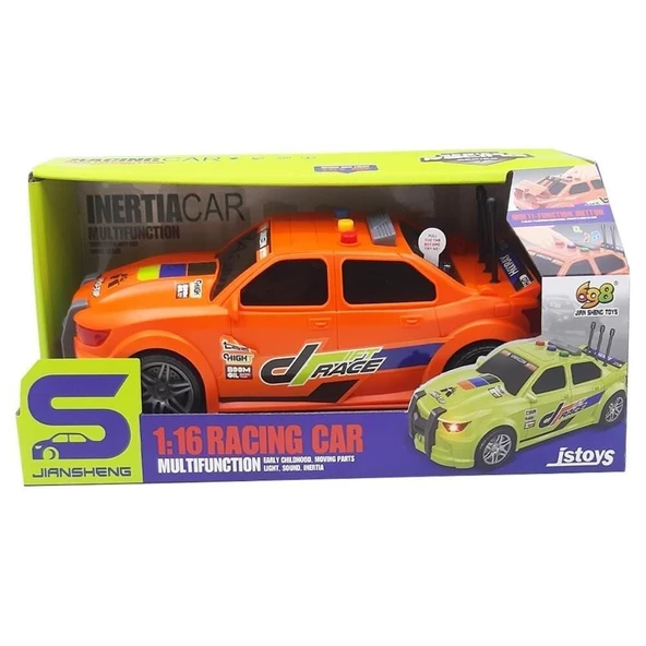 ZeycanHome SESLİ IŞIKLI SÜRTMELİ SPOR ARABA 24 Kız Erkek Çocuk Oyuncak Eğitici Oyuncaklar ürün görseli 1