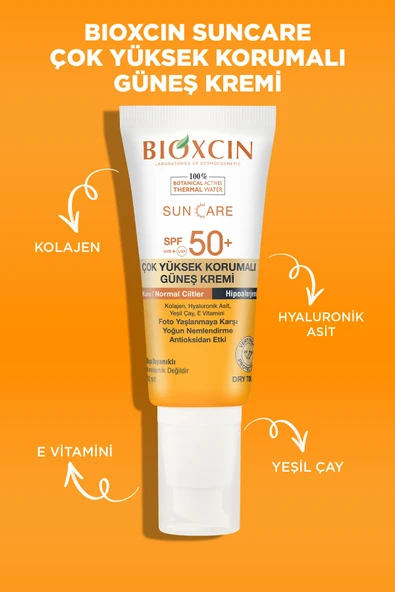 Bioxcin Sun Care Çok Yüksek Korumalı Kuru Ciltler Için Güneş Kremi Spf 50+ - Resim 4