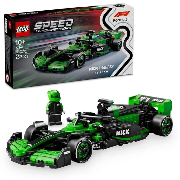 ZeycanHome LEGO Speed Champions KICK Sauber F1 Team C44 Yarış Arabası 77247 Kız Erkek Çocuk Oyuncak Eğitici Oyu ürün görseli