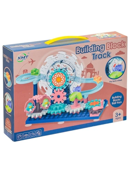 ZeycanHome DÖNME DOLAP LUNAPARK BLOK OYUN SETİ Kız Erkek Çocuk Oyuncak Eğitici Oyuncaklar