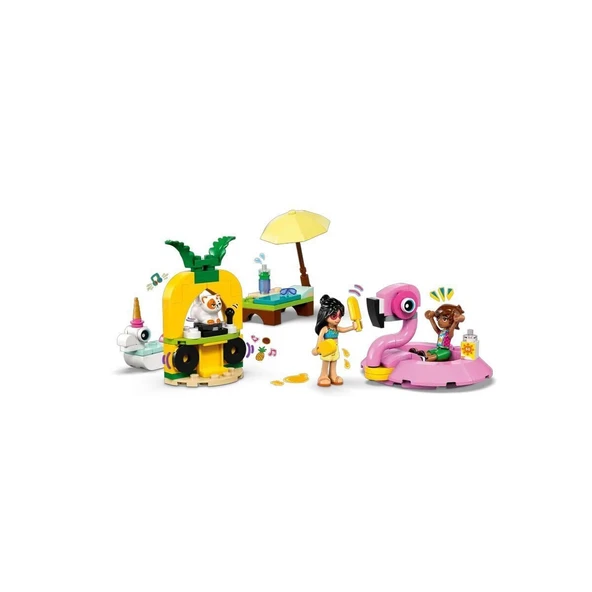 ZeycanHome 42658 Lego Friends Unicorn ve Flamingo Havuz Partisi 99 parça +5 yaş Kız Erkek Çocuk Oyuncak Eğitici - Resim 3