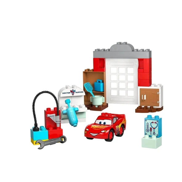 ZeycanHome 10456 Lego Duplo McQueen'in Doc'un Garajını Ziyareti 35 parça +2 yaş Kız Erkek Çocuk Oyuncak Eğitici - Resim 2