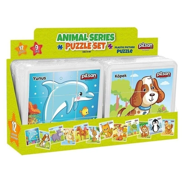 ZeycanHome 03 355 ANIMAL SERIES PUZZLE SET Kız Erkek Çocuk Oyuncak Eğitici Oyuncaklar - Resim 2