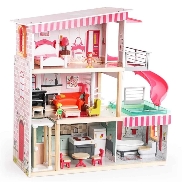 ZeycanHome Bella'nın Rüyası Tahta Oyun Evi Kız Erkek Çocuk Oyuncak Eğitici Oyuncaklar