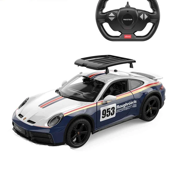 ZeycanHome 10131 SUN-RAS-RC ARABA 1/14 PORSCHE 911 DAKAR PERFORMANCE FF 2 4GHZ Kız Erkek Çocuk Oyuncak Eğitici - 2