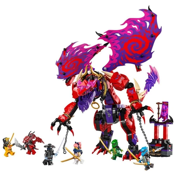 ZeycanHome LEGO NINJAGO Thunderfang Kaos Ejderhası 71832 Kız Erkek Çocuk Oyuncak Eğitici Oyuncaklar ürün görseli 1