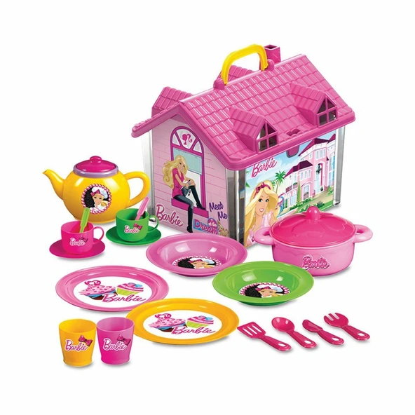 ZeycanHome 01816 Barbie Ev Çay Seti Kız Erkek Çocuk Oyuncak Eğitici Oyuncaklar - 2