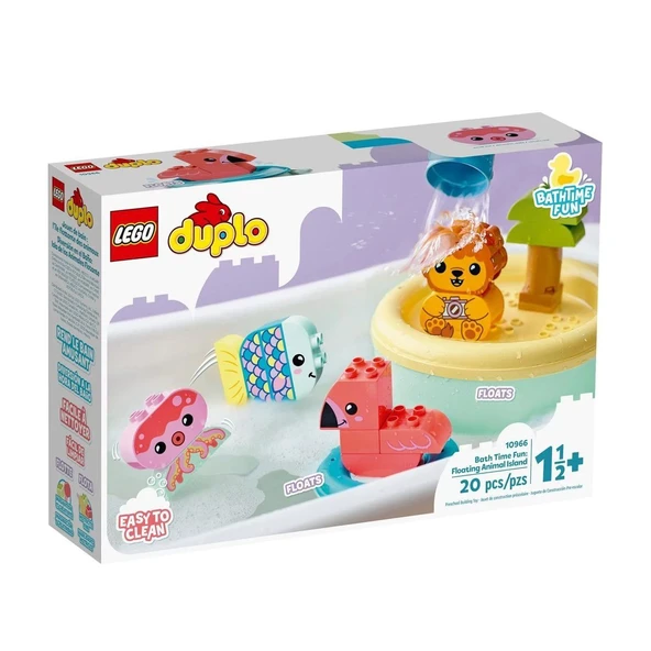 ZeycanHome 10966 LEGO® Duplo® Banyo Zamanı Eğlencesi: Yüzen Hayvan Adası, 20 parça, +1,5 yaş Kız Erkek Çocuk Oy ürün görseli
