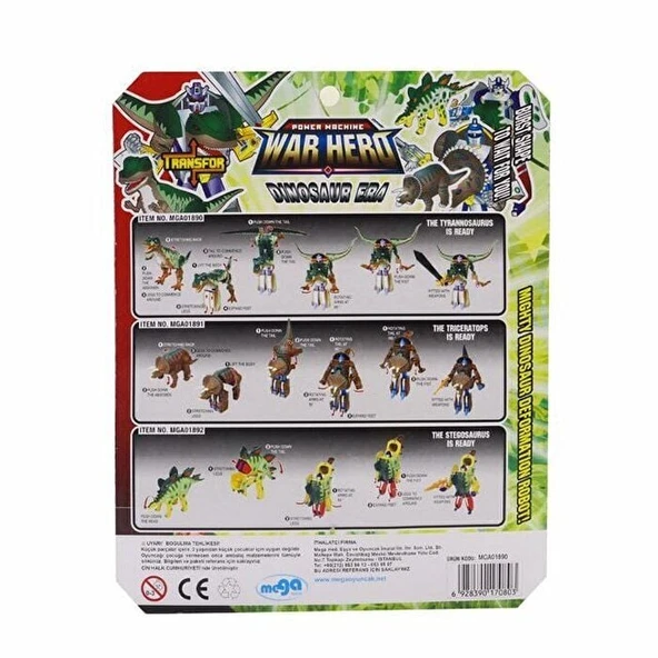 ZeycanHome Robota Dönüşen Savaşçı Dinozor T-Rex Kız Erkek Çocuk Oyuncak Eğitici Oyuncaklar - Resim 2