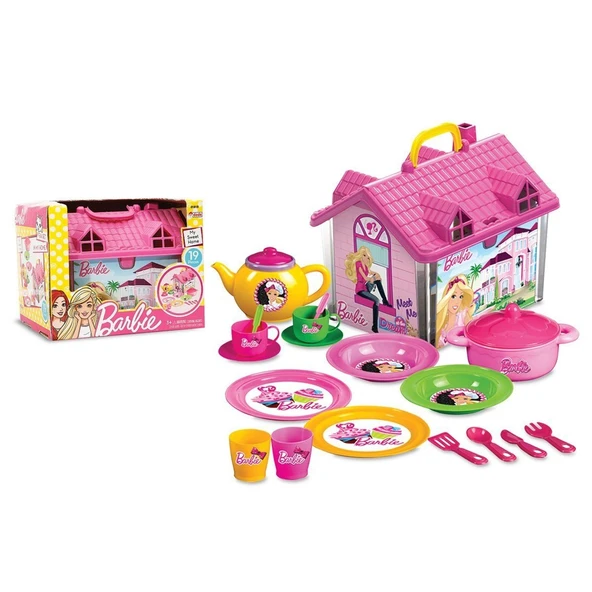 ZeycanHome 01816 Barbie Ev Çay Seti Kız Erkek Çocuk Oyuncak Eğitici Oyuncaklar